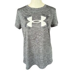 Under Armour loose charcoal gray heather short sleeve crewneck t-shirt medium